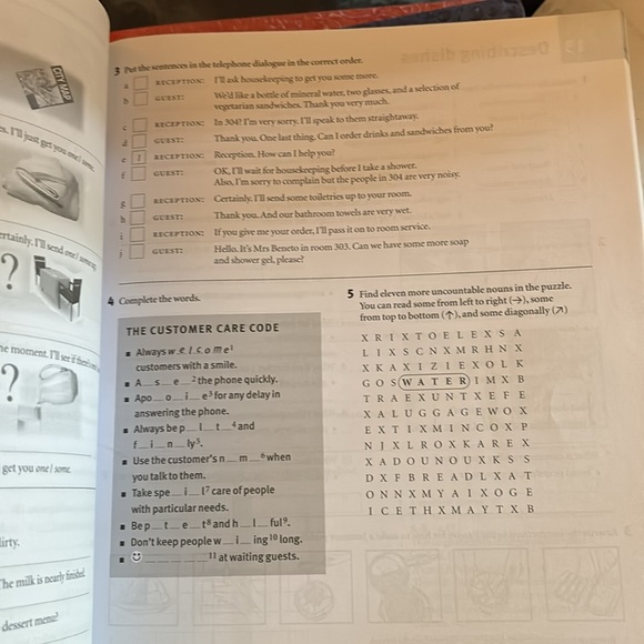 Highly Recommended: English for the Hotel and Catering IndustryWorkbook - Picture 3 of 4
